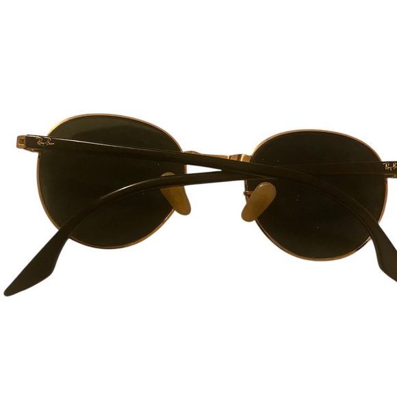 😎 Ray-Ban RB3691 Chromance Polarized sunglasses round gold metal frame EUC $105 - Picture 6 of 8